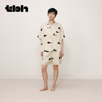 tbh野兽派家居都市野兽海獭星光缎家居服套装四季可外穿睡衣