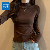 真维斯 女士半高领打底衫 2025新款