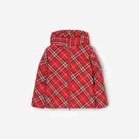 BURBERRY 女童 格纹连帽羽绒服 81186991