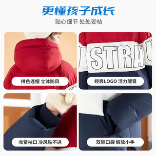LEVI'S李维斯童装儿童棉服男童女童2025防风保暖上衣防泼水外套 辣椒红 160 /80 【身高158-170cm】