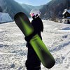 MSEASFREE滑雪板单板小黑板成人入门进阶全能平花公园野雪快穿套装全套雪板 【26年】绿野+绑固+快穿雪鞋 163cm