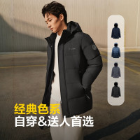 保暖服饰：波司登 90%绒短款连帽羽绒服 男款 B250245121XS
