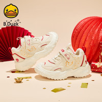  B.Duck/小黄鸭 加绒 儿童运动鞋  28 码 适合脚长16.7-17.2cm 米色