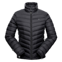 君羽户外800蓬羽绒服男女短款95白鹅绒秋冬时尚轻薄鹅绒服52021 女款—黑色 S 男120斤以下/女90斤以下