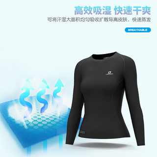 兰帕达速干保暖功能内衣女套装骑行服排汗衫户外运动打底衫 速干排汗-运动专用