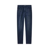 九牧王男裤牛仔裤男2024秋冬牛仔裤微弹商务修身通勤男裤M 修身版+墨蓝+JJ1DV45622 175/84A 34码 (2.58)尺 86cm