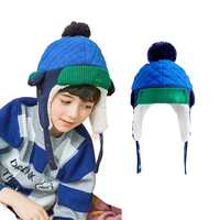 kocotree KQ12068 儿童护耳雷锋帽 蓝色 L