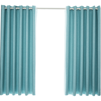 MERCURY 水星家纺 里尔 免打孔窗帘 薄荷绿 1.1*1.8m-1.6*1.8m 双开款