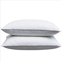 霞珍 酒店羽绒羽毛枕头枕芯 柔软鹅毛枕 全棉枕头芯 成人颈椎枕中高枕 单只装-中低枕