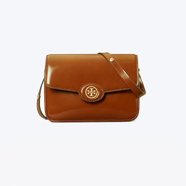 TORY BURCH ROBINSON系列漆皮两用手提斜挎单肩邮差包
