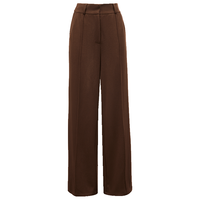 VEROMODA休闲裤女2024秋季女装裤缝线设计高腰宽松阔腿裤休闲百搭通勤 克设棕色 165/68A/M