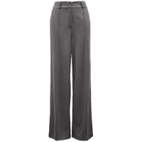 VEROMODA休闲裤女2024秋季女装裤缝线设计高腰宽松阔腿裤休闲百搭通勤 浅灰色加花色 170/72A/L