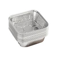 益伟 空气炸锅纸锡纸盘方形锡纸盒烤箱锡纸家用烤盘铝箔纸锡纸碗