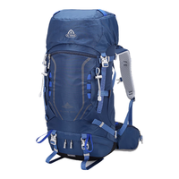 艾王专业登山包男女大容量牛津布背包户外徙步40升超轻旅行双肩包 宝蓝色（二代款） 40L
