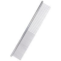 欢宠网宠物猫梳子狗猫毛梳开结梳狗毛清理器梳毛排梳长毛猫咪狗狗L 长19cm宽5cm,长毛猫狗