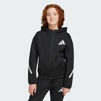 adidas 男大童ADIDAS ZNE系列黑标制服亲肤柔软连帽夹克外套儿童