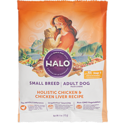 HALO 狗粮小型犬泰迪柯基比熊法斗雪纳瑞博美 鸡肉味113g-效期25.11起