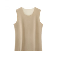 雅鹿 双面磨毛男士保暖背心