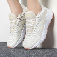 移动端、京东百亿补贴：adidas 女鞋NEO休闲鞋网面透气板鞋轻便运动跑步鞋 GZ3830 米白色