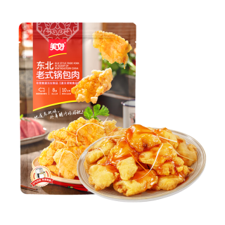 美好 东北老式锅包肉 300g 厚切猪里脊肉 半成品预制菜 空气炸锅食材