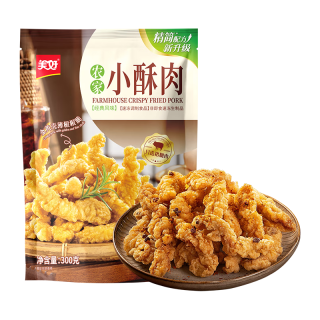 美好 蜜汁蒜香小酥肉 300g 猪肉酥肉 方便菜 夜市小吃 空气炸锅食材