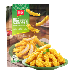 美好 椒盐酥香炸鱿鱼 300g 鱿鱼小酥肉 休闲零食夜市小吃 空气炸锅食材