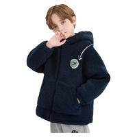 马克华菲儿童仿羊羔毛外套冬男女童夹棉厚棉袄羊羔绒大童加绒棉服