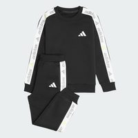 adidas 男女小童长袖休闲加绒套装秋季adidas阿迪达斯轻运动KR8301