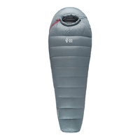 黑冰（BLACKICE）B系列鸭绒木乃伊式羽绒睡袋露营羽绒睡袋B1500（新标准）/灰色/M