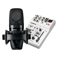  SHURE/舒尔 专业录音 电容麦克风套装+雅马哈AG03