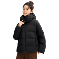 【甄选鸭绒】大气舒适2024秋冬女式连帽短款羽绒服简约