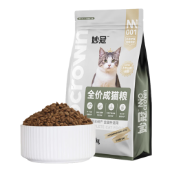 妙冠 全价猫粮流浪猫粮有助增肥发腮鱼油益生菌鸡肉成猫粮 全价成猫粮2kg