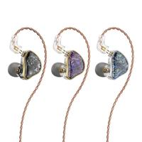  NICEHCK/原道 HiFi音质 有线耳机 线控  DB2-星夜紫带麦+SP4升级线（Typec+2pin） L弯型