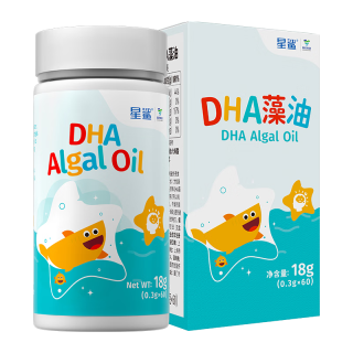 星鲨 DHA藻油新西兰进口婴幼儿宝儿童孕妇星鲨dha婴幼儿藻油原装进口 60粒 1瓶
