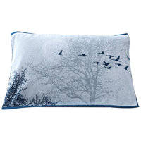 KINGSHORE 金号 A类纯棉枕巾加大加厚枕巾单条装  优雅水墨画 186g 52cm*80cm