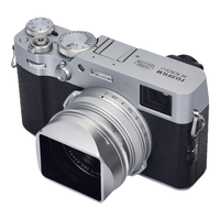  FUJIFILM/富士 4K 微单数码相机+磁吸遮光罩+UV镜+备用电池+256G内存卡+保护皮套  单机身 F2.0 银