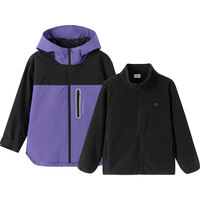 巴拉巴拉冲锋衣童装儿童外套2024年春秋装男童女童防风三合一208324105217