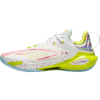 李宁(LI-NING)篮球鞋闪击11低帮男鞋2025新款轻量高回弹男士鞋子运动鞋 浅柠黄-2 46