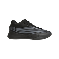 adidas利拉德10代缓震防滑专业篮球鞋男子阿迪达斯   黑色/亮金属铁灰/亮蓝色   45