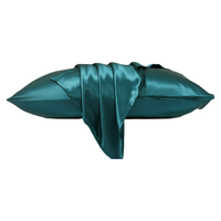 水星家纺 枕套单只 100%桑蚕丝 全真丝面料 轻奢酒店居家单枕套床上用品 丝韵时光真丝枕套(湖水绿) 48CMX74CM