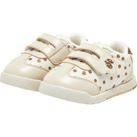 YeeHoO英氏儿童鞋女宝宝学步鞋秋冬加绒保暖休闲鞋2024 浅卡其稳步鞋适合18-30个月 23码 脚长14-14.5/内长14.7