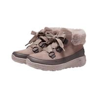 斯凯奇(Skechers)女鞋加绒保暖中筒雪地靴子舒适柔软144335 茱萸粉/MVE 39.5