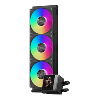 超频三（PCCOOLER）DC360 PRO屏显 黑色一体式CPU水冷散热器 温度显示//2.4吋IPS液晶屏/支持1700/AM5