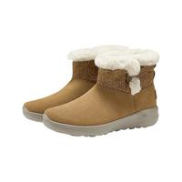 斯凯奇（Skechers）秋冬女鞋雪地靴中筒靴加绒保暖马丁靴144133 栗色/CSNT 39