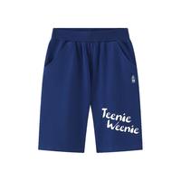 Teenie Weenie Kids小熊童装24夏季男童宽松印花舒适百搭短裤 藏青色 130cm