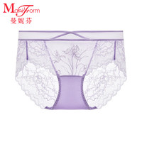 曼妮芬 女士蕾丝边包臀内裤