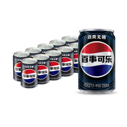  pepsi 百事 无糖可乐 200ml*10听