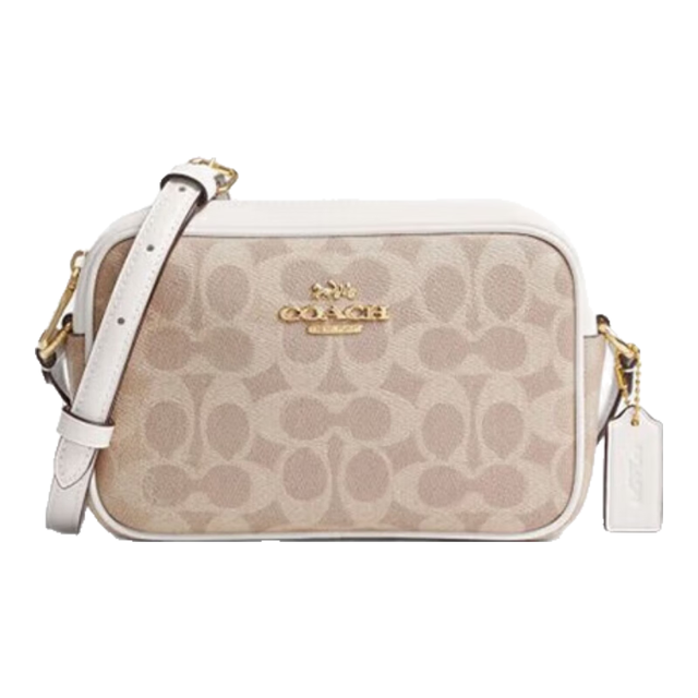 COACH 女包JAMIE迷你单肩斜挎相机包 沙黄色CY752圣诞