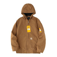 移动端：carhartt 男士复古拉链连帽棉服宽松休闲保暖外套潮春秋款