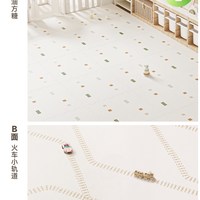 BABYGO爬爬垫拼接儿童地垫XPE宝宝爬行垫家用加厚婴儿防摔无味 ⭐【2026全小绿芯】奶油方糖【24片装】 【58*58*2cm/片】